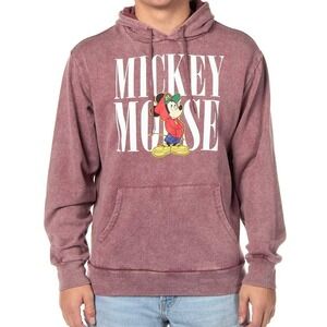 Disney Mickey Mouse Hoodie Adult 2XL Pullover Hooded Sweatshirt Graphic Print